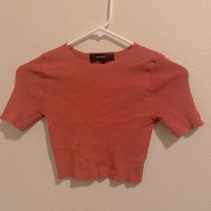 Forever 21 orange crop top